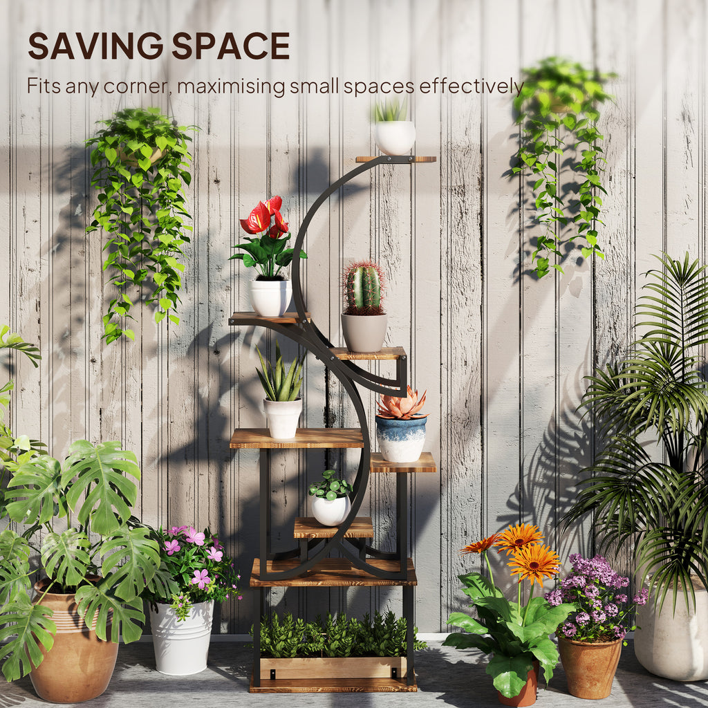 8 Tier Wooden Plant Shelf