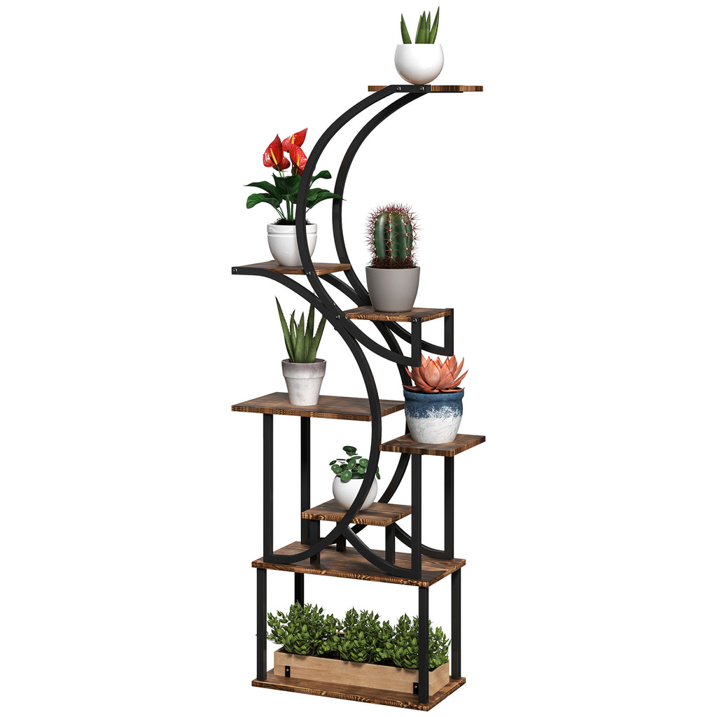 8 Tier Wooden Plant Shelf